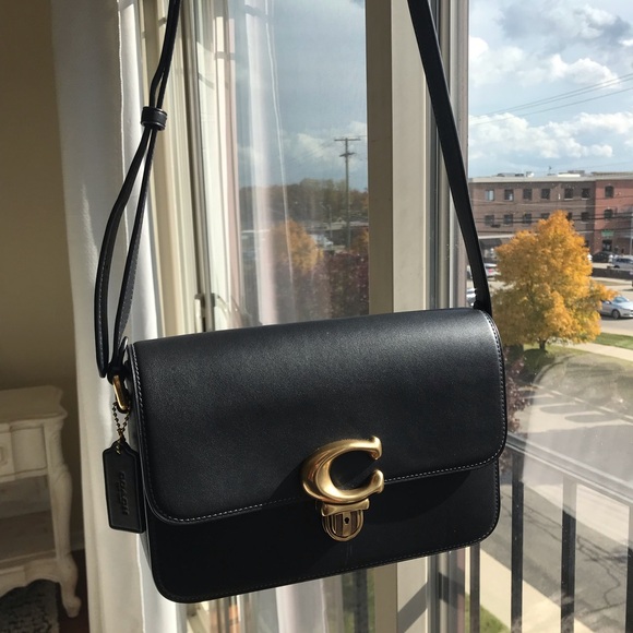 Coach Studio Leather Shoulder Crossbody Bag - Picture 13 of 16